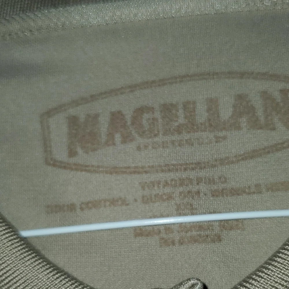 Magellan Outdoors Men's Khaki Polo Shirt - Picture 2 of 4